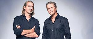 Persönlich zugetan, aber nicht immer der gleichen Meinung: Richard David Precht und Markus Lanz (r.). 