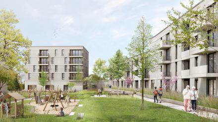 Auf den Buckower Feldern soll eines der klimafreundlichsten Bauprojekte der Stadt entstehen.