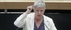 Katina Schubert, Die Linke, in der 83. Plenarsitzung des Berliner Abgeordnetenhauses.