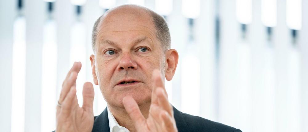 SPD-Kanzlerkandidat Scholz erntet für seine „Versuchskaninchen“-Äußerung Kritik.