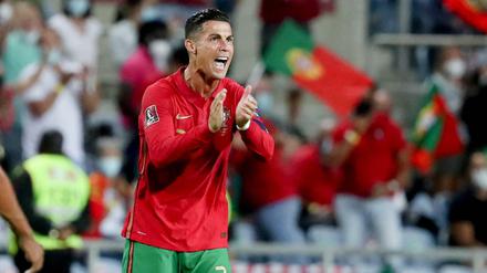 Ich bin der Größte. Cristiano Ronaldo hat sich sehr gern.