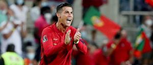 Ich bin der Größte. Cristiano Ronaldo hat sich sehr gern.