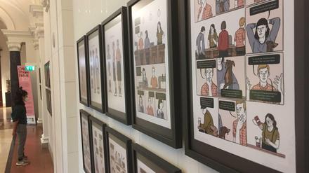 Derzeit sind im Berliner Museum für Kommunikation Arbeiten zu sehen, die der Senat mit dem Comicstipendium fördert.