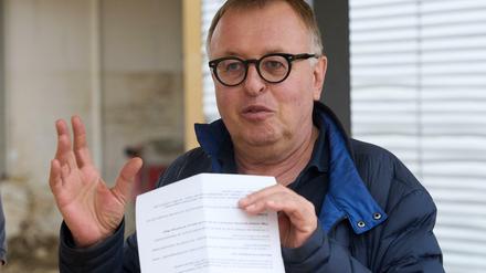 Landrat Jürgen Pföhler (CDU): Opfer der Flutkatastrophe werfen ihm vor, zu zögerlich gewarnt zu haben. 