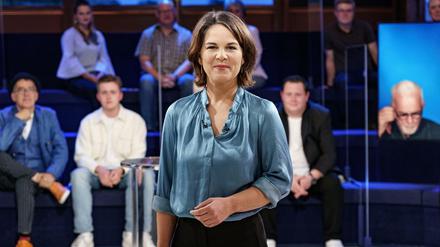 Annalena Baerbock in der ARD-Wahlarena.