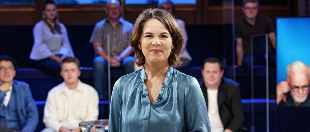 Annalena Baerbock in der ARD-Wahlarena.