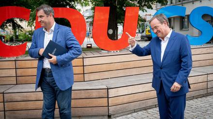 Mehr Gegeneinander, als Miteinander: Markus Söder und Armin Laschet. 