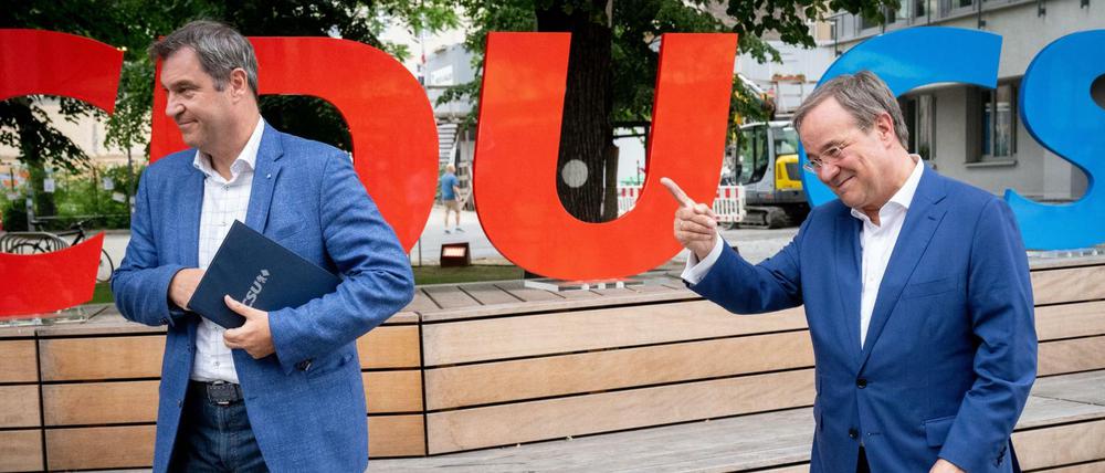 Mehr Gegeneinander, als Miteinander: Markus Söder und Armin Laschet.