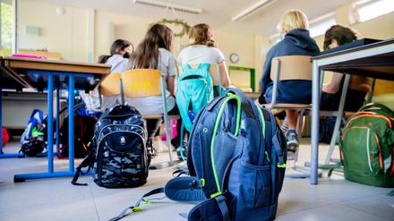 Schulklasse im Berliner Ortsteil Britz 