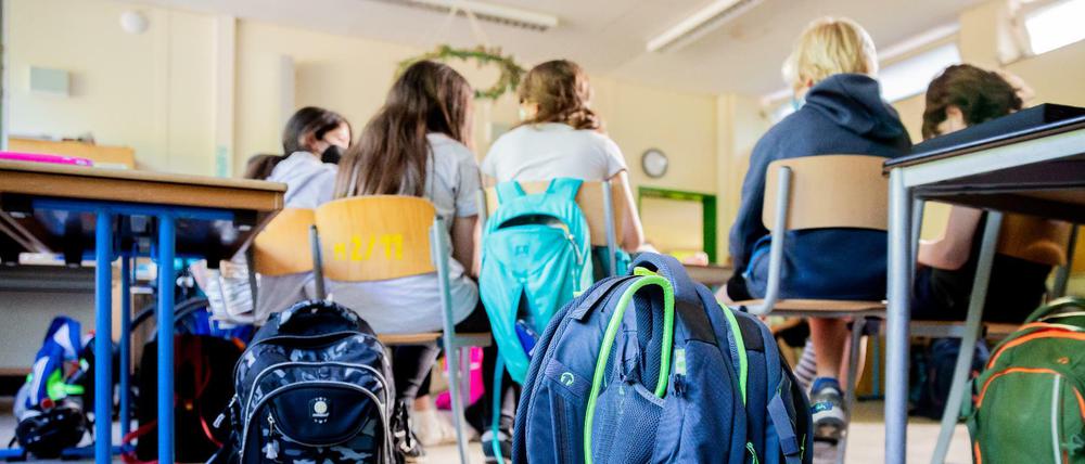 Schulklasse im Berliner Ortsteil Britz