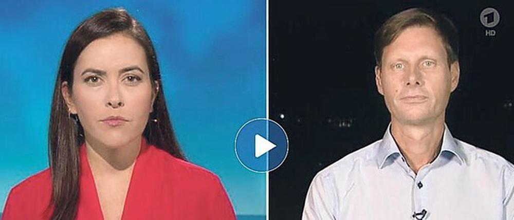 Tagesthema. Markus Spieker aus Kabul im Gespräch mit Aline Abboud.