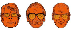 Stephen King, George A.Romero und Bernie Wrightson - gezeichnet von unserem Autor. Für Komplettansicht auf Plus-Symbol klicken.