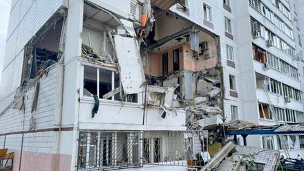 Explosion in einem Wohngebäude in Noginsk bei Moskau.