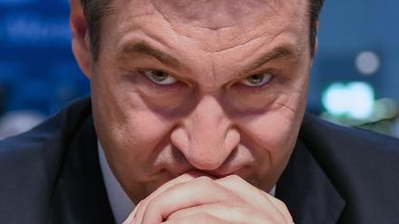 Mephistophelisch. Bayerns Ministerpräsident Markus Söder beim CSU-Parteitag in Nürnberg am 10. September. 