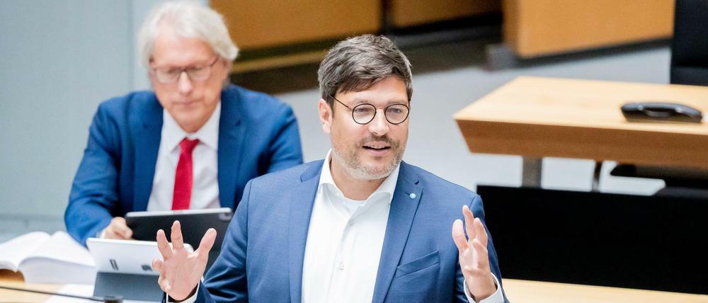 Justizsenator Dirk Behrendt (Grüne) im Berliner Abgeordnetenhaus.
