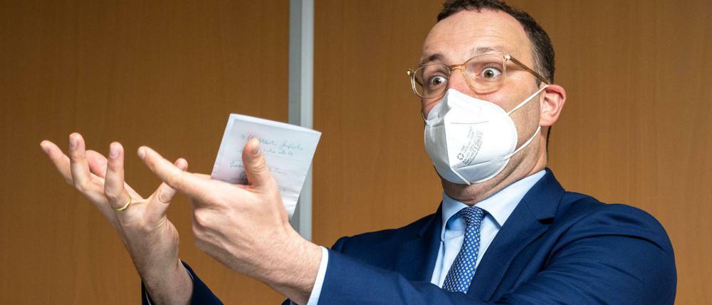 Bundesminister für Gesundheit: Jens Spahn (CDU).