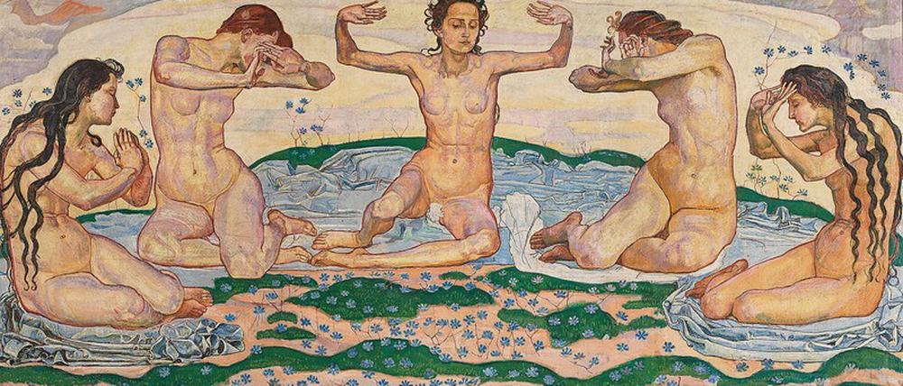 Hodlers Panoramabild „Der Tag“ (1899/1900). 