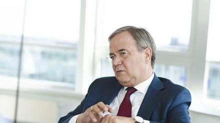 Unions-Kanzlerkandidat Armin Laschet in seinem Büro im Konrad-Adenauer-Haus. 