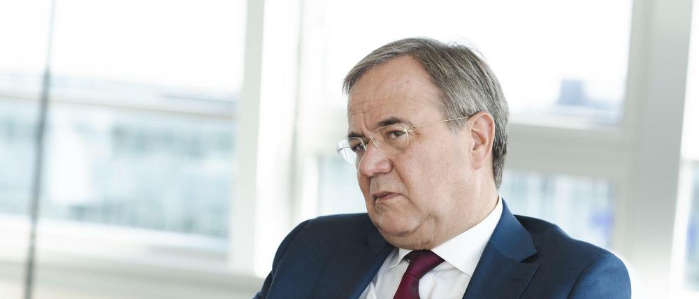 Unions-Kanzlerkandidat Armin Laschet in seinem Büro im Konrad-Adenauer-Haus. 