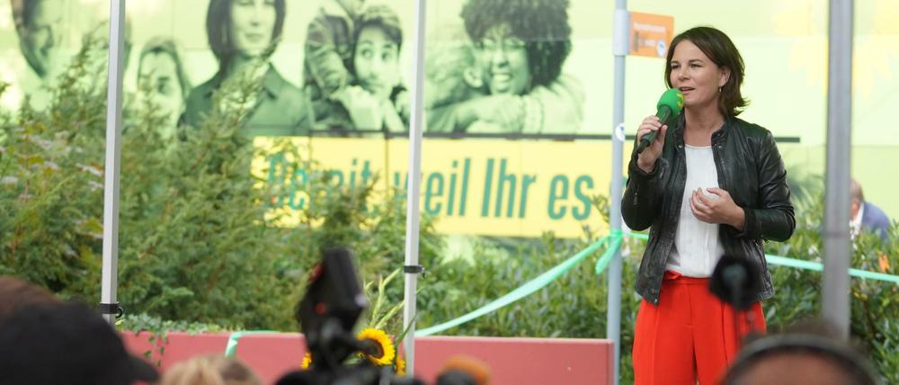 Annalena Baerbock im Wahlkampf.