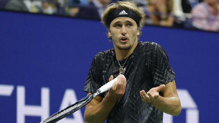 Alexander Zverev war im Halbfinale gegen Novak Djokovic längst nicht immer ratlos.