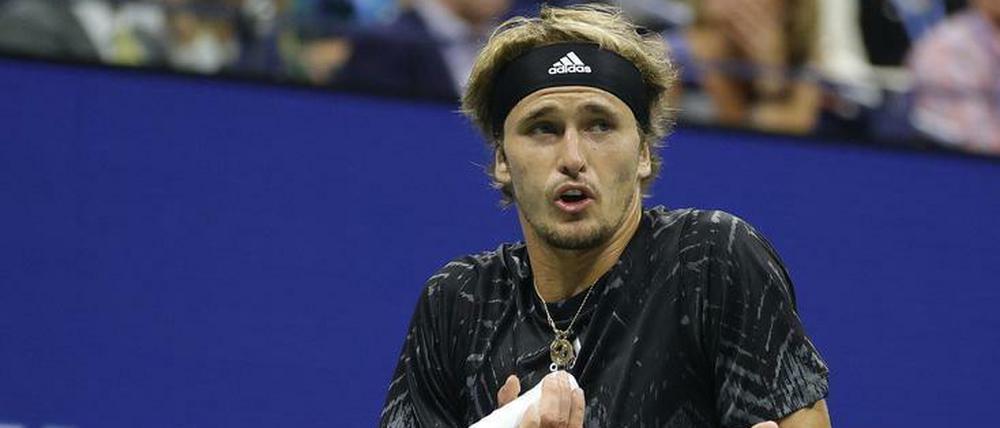 Alexander Zverev war im Halbfinale gegen Novak Djokovic längst nicht immer ratlos.