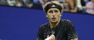Alexander Zverev war im Halbfinale gegen Novak Djokovic längst nicht immer ratlos.