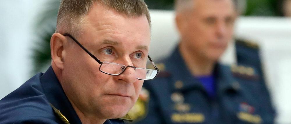 Der russische Katastrophenschutzminister Jewgeni Sinitschew ist bei einem Unfall ums Leben gekommen.
