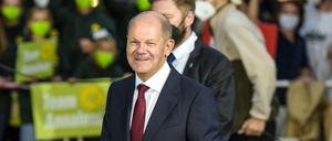 Olaf Scholz hat auch das zweite Triell laut einer Umfrage als der überzeugendste der Kanzlerkandidat:innen bestritten.