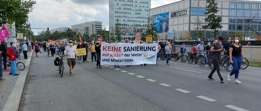 Der Protest richtet sich auch gegen Sanierungen.