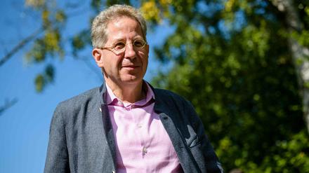 Hans-Georg Maaßen im Wahlkampg in Südthüringen. 