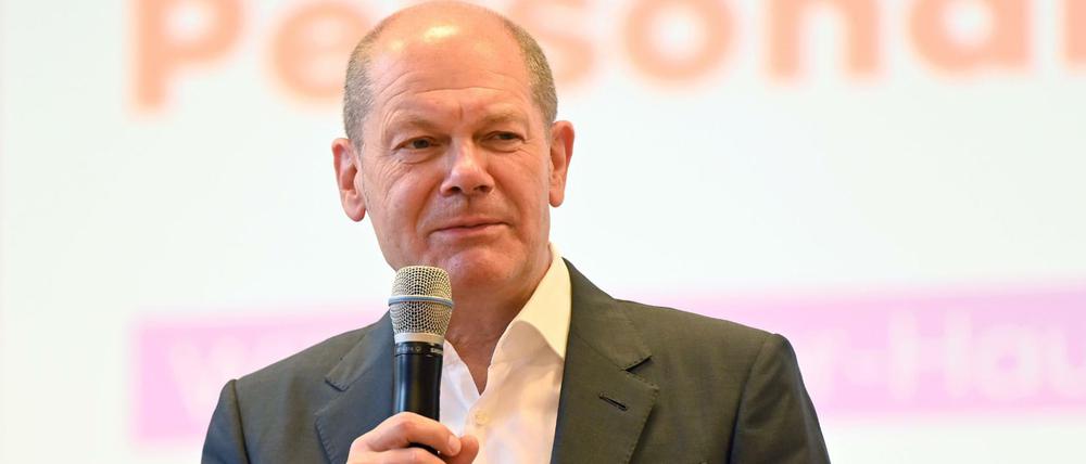 SPD-Kanzlerkandidat Olaf Scholz kann mit dem 100-Tage-Programm von Armin Laschet nichts anfangen.