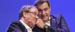 Armin Laschet und Markus Söder im Wahlkampf.