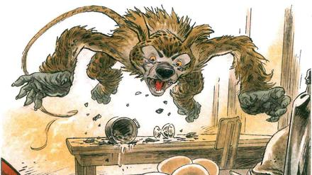 Ausgehungert: Das Marsupilami in einer Szene aus „Die Bestie“.