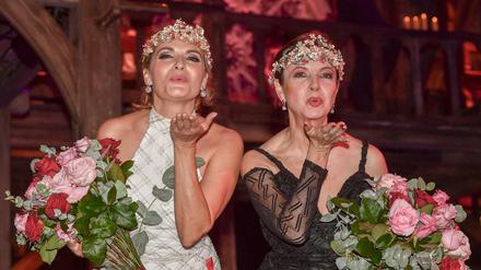 Das Baccara-Duo Maria Mendiola und Mayte Mateos bei einer Benefizgala in Berlin.