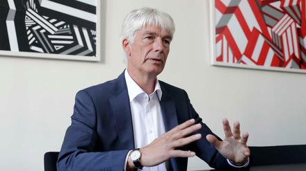 Frank Nägele, Staatssekretär für Verwaltungsmodernisierung beim Tagesspiegel-Interview im Roten Rathaus.