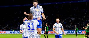 Der hochfliegende Holländer. Jurgen Ekkelenkamp trug entscheidend dazu bei, dass Hertha das Spiel gegen Greuther Fürth noch drehen konnte.
