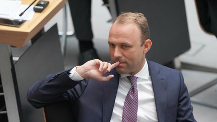 Sebastian Czaja (FDP), Fraktionsvorsitzender, bei der letzten Plenarsitzung vor der Wahl im Berliner Abgeordnetenhaus. 