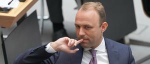 Sebastian Czaja (FDP), Fraktionsvorsitzender, bei der letzten Plenarsitzung vor der Wahl im Berliner Abgeordnetenhaus. 