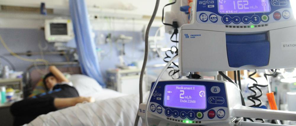 Patient der Kinderonkologie der Charité. Auf anderen Stationen gibt es momentan zu wenig Betten.