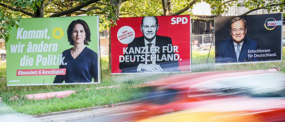 Die Kanzlerkandidaten und -kandidatin punkten eher mit dem persönlichen Auftritt.