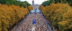 Rund 30 000 Teilnehmer werden am Sonntag am Berlin-Marathon teilnehmen.