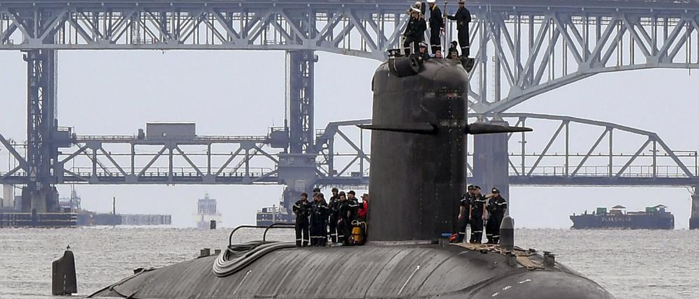 Ein französisches U-Boot.