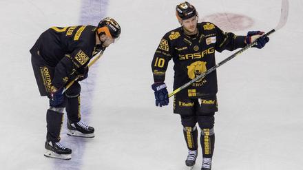 Enttäuschung nach der Niederlage: Auch im zweiten Heimspiel der DEL-Saison mussten sich die Eisbären geschlagen geben.