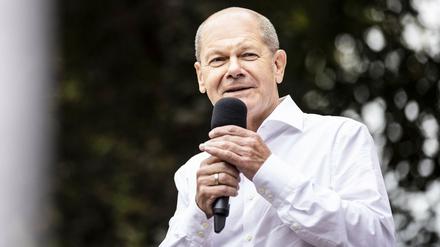 Olaf Scholz, Kanzlerkandidat der SPD, liegt bei der Forsa-Umfrage weiter vorne.