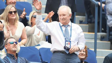 Gern gesehen. Rod Laver war zuletzt bei den US Open in New York. Foto: Bello/AFP