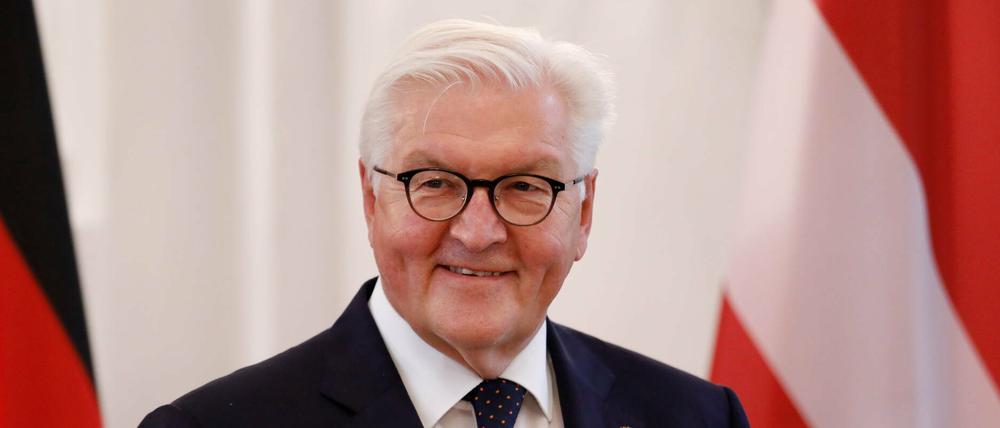Bundespräsident Frank-Walter Steinmeier bei einer Veranstaltung im Schloss Bellevue.