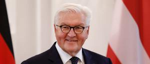 Bundespräsident Frank-Walter Steinmeier bei einer Veranstaltung im Schloss Bellevue.