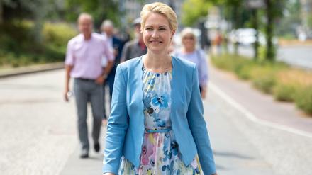 Die SPD und Manuela Schwesig liegen in Umfragen zur Landtagswahl in Mecklenburg-Vorpommern klar vorn.