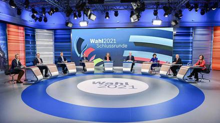 Schlussrunde mit allen Spitzenkandidaten